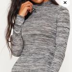 Say What? Say What size small grey mock neck mini sweater dress Photo 0
