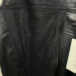 Olivaceous Leather & Lace Tank Top Camisole Spaghetti Straps Faux Leather Sexy L Photo 8