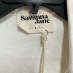 Savanna Jane White Jacket Size Large Denim White Western Glam Rhinestone NWT Photo 4