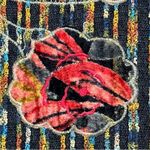 Coldwater Creek Vintage petite large button down blazer striped floral funky embroidery jacket Photo 4