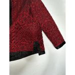 Alfred Dunner Jacket Women's Quilted Boho Grunge Black Dark Goth Vampire Red Size 8P Photo 8