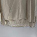 Eileen Fisher Long Silk Georgette Crepe Bateau Neck Long Shell Bone Size S Small Photo 2
