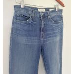 Nili Lotan Boot Cut Jean Classic Wash Cotton Blend USA Light Distressed Sz 30 Blue Photo 3