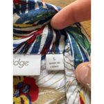 Breckenridge Blouse Size Large Button Down Shirt Cotton Hawaiian Tropical Beach Photo 7