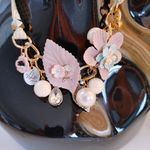 Cute Victorian Style Dangle Necklace Set Purple Photo 3