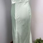 Mac Duggal  Pistachio Satin Ruffled Asymmetrical Gown Size 8 67815 Pastel Photo 14