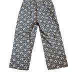 Worthington Black White Abstract Geometric Print Wide Leg Cropped Pants 8 Preppy Photo 1