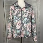 Jason Maxwell Floral Print Lightweight Spring Hooded Windbreaker/Jacket-Small Photo 0