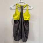Alo Yoga 2-in-1 yellow and gray sports bra tank top Photo 3