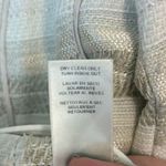 White House | Black Market  Stripe Short Moto Blazer Jacket 3/4 Sleeve Beige Size 6 Photo 4