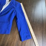 Lane Bryant  Blazer Womens 14 Royal Blue Knit Cotton Stretch Career NEW! Photo 4
