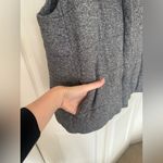 Eileen Fisher Organic Cotton Hemp Vest Gray Easy Fit Cropped Length Size Medium Photo 5