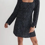 Madewell NWT Seamed Long-Sleeve Mini Dress in Ditsy Floral Size 10 Photo 0