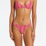 Triangl  MAIA Pink and Red Crochet bikini set W/ Bag Photo 2
