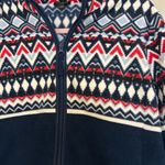Talbots Fleece Jacket Large Navy Photo 1