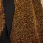 Essue Brown shimmery strapless dress with black tie back Photo 2