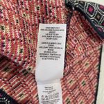 Juicy Couture Geo Knit Dress Front Slits Short Sleeve Mini Navy Pink Size Medium Photo 15