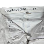J.Crew 9" mid-rise demi-boot crop jean in white 27 J1752 Photo 4
