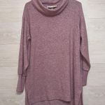 Anthropologie Maeve Women's Small Pink Purple Cowl Neck Tunic Top Sweater Dress Photo 1