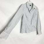 Iz Byer Vintage Y2K Button Down Striped Top Size Juniors Medium Photo 4
