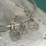 ALEX AND ANI Arrowhead Charm Silver Tone Expandable Bangle Bracelet Photo 4