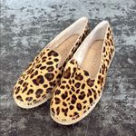 Sole Society  Leopard Calf Hair Espadrille Loafers Size 8.5 Photo 0