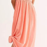 Free People  CARISSA TEE MAXI DRESS CORAL MEDIUM Photo 0