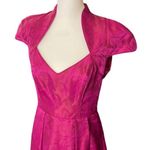 THEIA Fuchsia Shoulder Cap Formal Dress NWOT Size 10 Photo 4