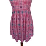 Dolls Kill  Care Bears Dress Small Pink Plaid Skater Puff Sleeve Y2K‎ Photo 2