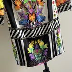 Just Cavalli NWOT  Italy Silk Twill Floral, Spot & Stripe Tunic Dress 38 IT Photo 4