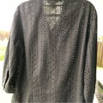 Doncaster  Black Eyelet Blouse Photo 6