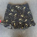 Lulus  Black and Yellow Floral Mini Skirt Photo 4