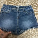 Soundgirl  Embroidered Sequins Rhinestone Denim Shorts Women’s Juniors SZ 15 Photo 2