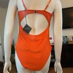 Zaful Orange women One Piece Swimsuit Photo 2