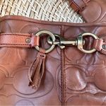 Coach  Vivica Italian Leather Logo Embossed Riding Boots Photo 3