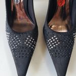 Vizzano Pointed Toe Y2K Heel Womens Shoes Sz 36 Witchy Vampy Rhinestone Glam Black Photo 5