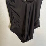 Aerie  Black Full Coverage One-Piece Swimsuit Keyhole Neck‎ Photo 7