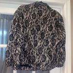 Madison Leigh  black Lace Overlay Blazer jacket woman’s size XL EUC Photo 4