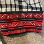 ZARA Trafaluc Dress Womens Sz M Checkered Plaid Embroidered Drop Waist Mini Red Photo 4