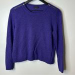 Theory Purple Alayna Cozy Cashmere Donegal Sweater Size M Photo 0