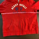 Aeropostale Red Zip Up Hoodie 87 New York Graphic Size XL RUNS SMALL SEE PHOTOS Photo 7