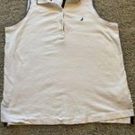 Nautica Collared Tank Top White Womens Size S Photo 2