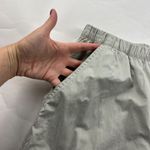 ZARA  Gray Sand Lightweight Canvas Wide Leg Cargo Pant M Photo 2