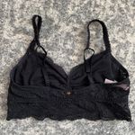PINK - Victoria's Secret Victoria’s Secret PINK Black Floral Lace Bralette Photo 1