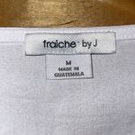 Fraiche By J Womens Surplice 3/4 Sleeve Tie Front‎ Mini Dress White Medium NWT Photo 6