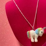 Boutique Unicorn Pony Rainbow Sterling Silver 925 Necklace Girls Horse Jewelry Lolita Egirl Y2K Photo 3