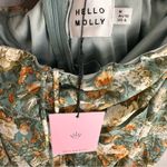Hello Molly  Basque Country Long Sleeve Ruched Mini Dress Floral Sage Medium NWT Photo 13