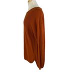 Michael Kors Size Large Back Zip Long Sleeve Long Sweater Orange Autumn Photo 2