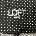 Loft Women's XL Black and White Polka Dot Jegging Pants Stretchy Pull On Photo 3