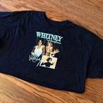 Whitney Houston Cropped Graphic Tee Album Covers Pop R&B Size XL in excellent co Photo 1